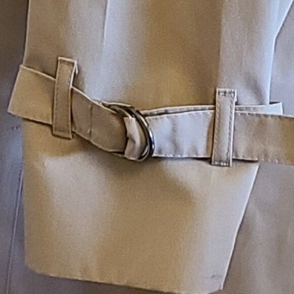 LONDON FOG VINTAGE WOMEN'S DOUBLE BREASTED BEIGE TRENCH COAT - Picture 11 of 12